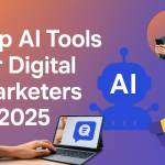Top AI tools for digital marketing in 2025 - illustrated list
