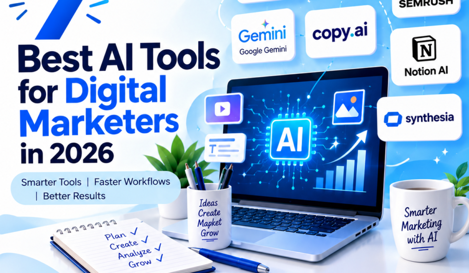 7 best AI tools for digital marketers in 2026