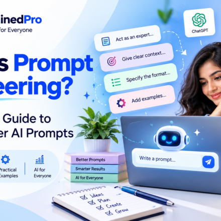 Prompt engineering beginner guide showing how to write better AI prompts